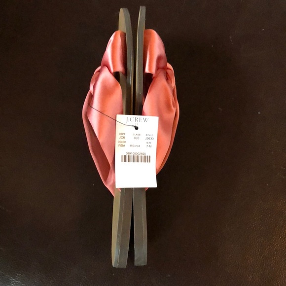 JCrew satin knotted slide sandals - Picture 3 of 4